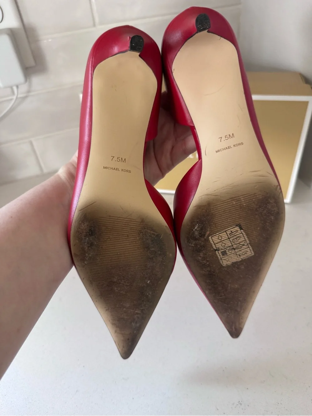 Michael Michael Kors Women's Elyse Pointed-Toe Pumps - Picture 6 of 7